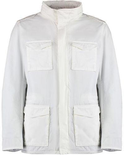 Herno Field Button-Front Cotton Jacket - White
