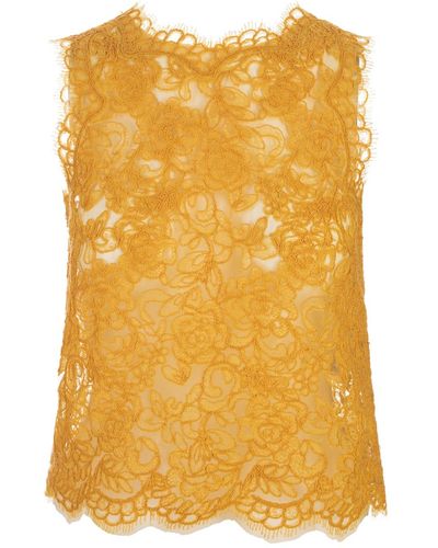 Ermanno Scervino Sleeveless Top - Yellow