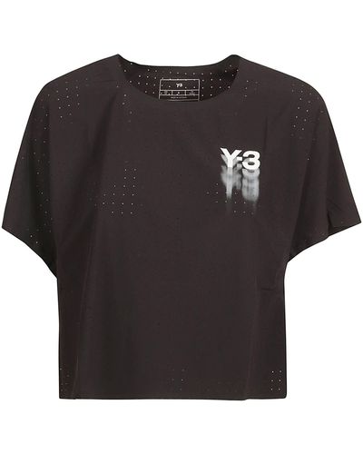 Y-3 Logo Technical T-Shirt - Black
