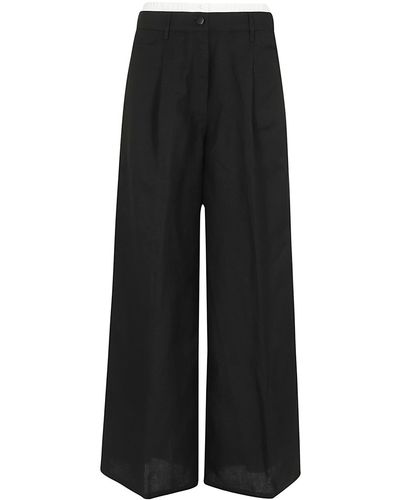 REMAIN Birger Christensen Wide Suiting Trousers - Black