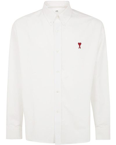 Ami Paris Boxy Fit Shirt - White