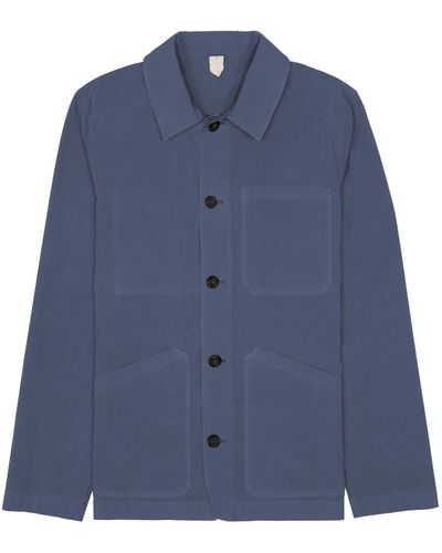 Altea Air Force Cotton Jacket With Buttons - Blue