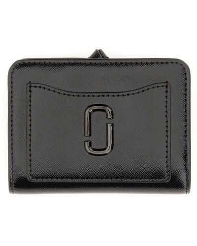 Marc Jacobs Compact Wallet The Utility Snapshot Dtm Mini - Black