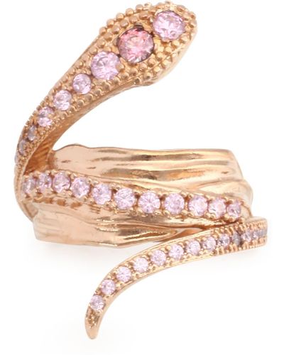 DSquared² Embellished Snake Ring - Pink