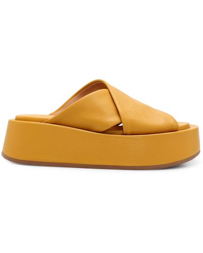 Marsèll Leather Wedge Sandals - Multicolor