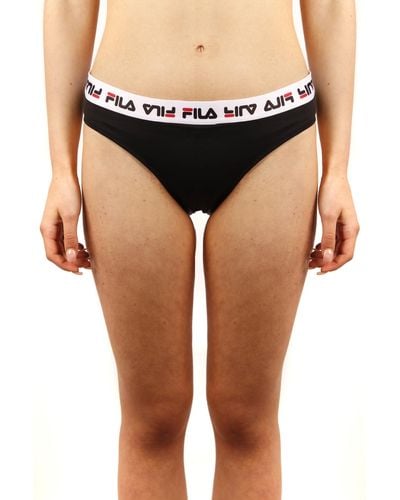 Fila Black Slip Logo Swimwear