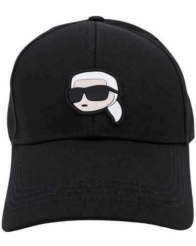 Karl Lagerfeld Essential Logo-embroidered Baseball Cap - Black
