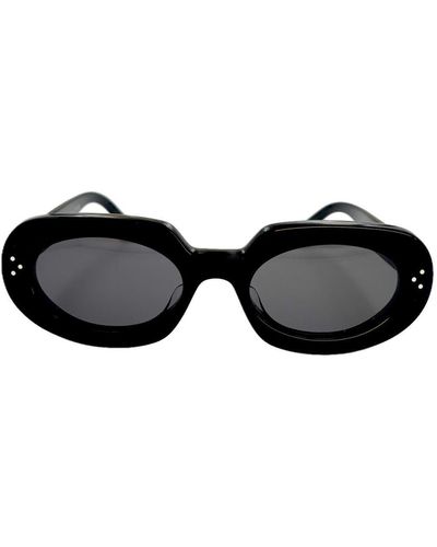 Celine Oval Frame Sunglasses - Black