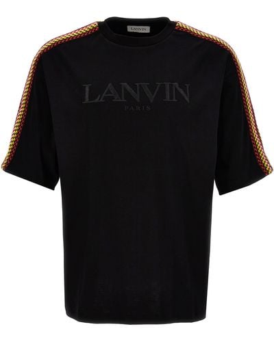 Lanvin Braided Band T-shirt Black