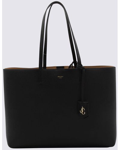 Jimmy Choo Leather Nine2Five Tote Bag - Black