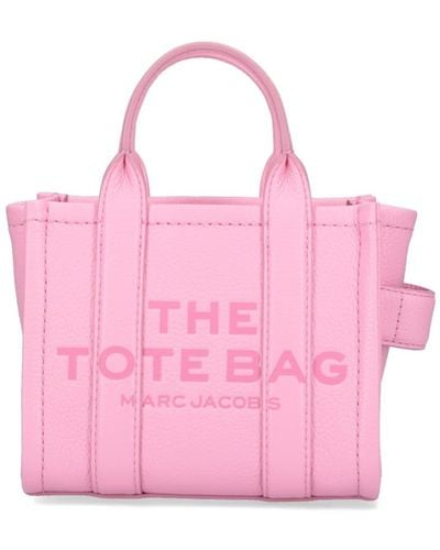Marc Jacobs The Mini Tote Leather Bag - Pink