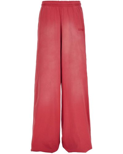 Vetements Loose Pants - Red