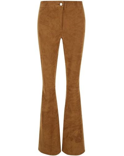Arma Flared Trousers - Brown