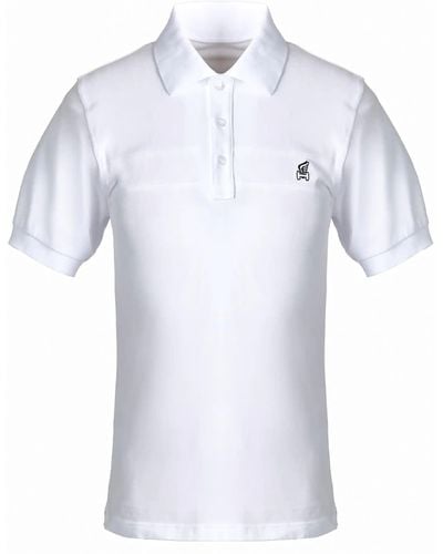 Hogan White Cotton Polo Shirt