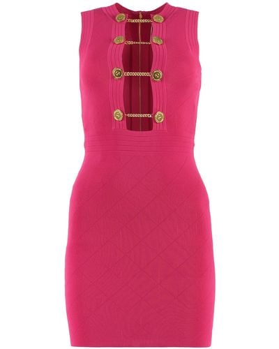 Elisabetta Franchi Knit Mini-Dress - Pink
