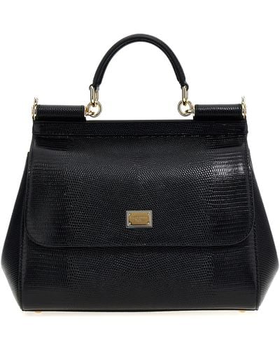 Dolce & Gabbana Sicily Large Handbag - Black