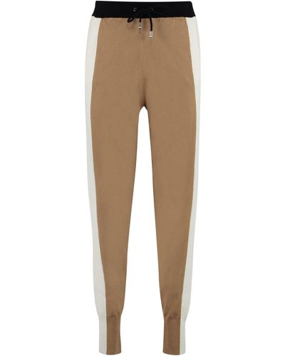 BOSS Knitted Sweatpants Pants - Natural