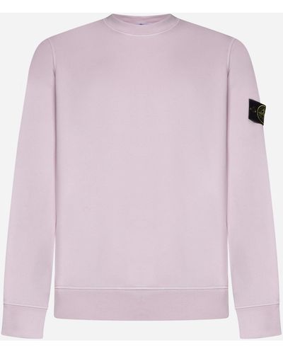 Stone Island Cotton Sweatshirt - Pink
