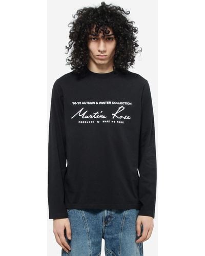 Martine Rose Mens Logo T shirt XS White Black 09-91 Autumn & Winter  Collection