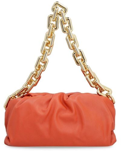 Bottega Veneta The Chain Clutch Bag - Red