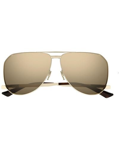 Saint Laurent Sl 690 Dust 004 Sunglasses - Natural