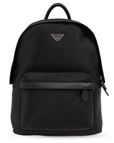 Emporio Armani 'sustainable' Collection Backpack, - Black