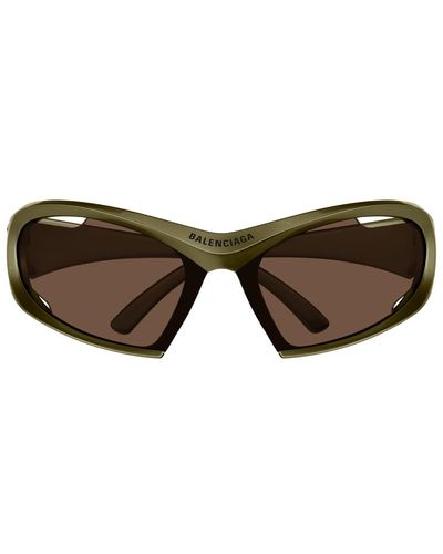 Balenciaga Bb0318S Dynamo-Linea Extreme 004 Sunglasses - Brown