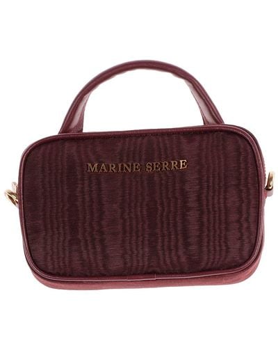 Marine Serre Mini Madame Moire Bag - Purple