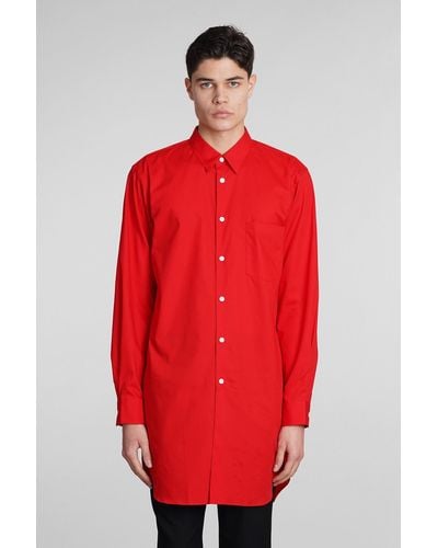 Comme des Garçons Shirt In Red Cotton