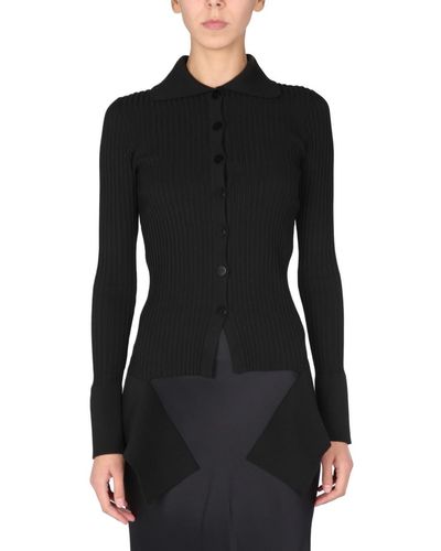 ANDREADAMO Cardigan With Cut Out Details - Black