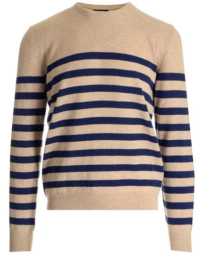 A.P.C. Ismael Striped Sweater - Blue