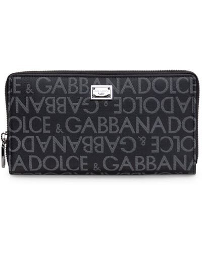 Dolce & Gabbana Wallet With Logo - Grey
