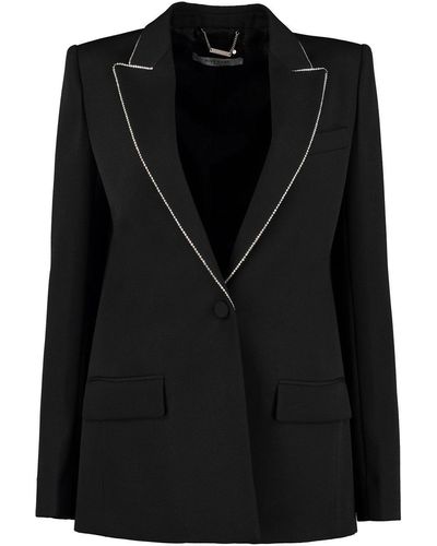 Givenchy Embellished Lapel Collar Blazer - Black