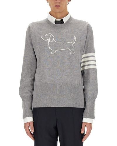 Thom Browne Jersey "hector" - Gray