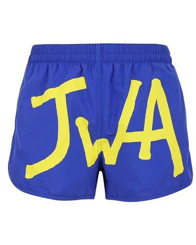 JW Anderson Logo Swim Shorts - Blue