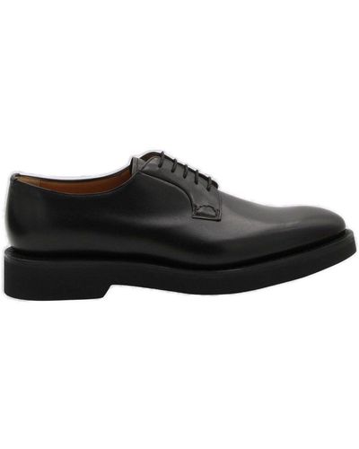 Church's Almond Toe Lace-Up Derby Shoes - Black