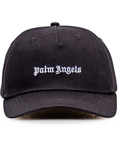 Palm Angels Hat With Logo - Blue