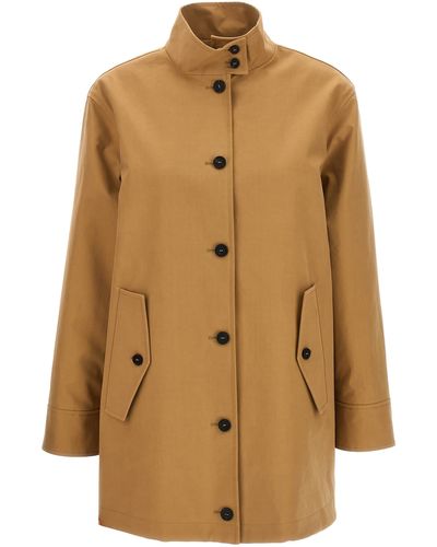 Fabiana Filippi Cotton Trench Coat Coats, Trench Coats - Natural