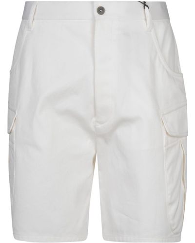 Giorgio Armani High Buttoned Shorts - White