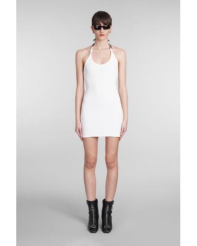Courreges Dress In White Cotton