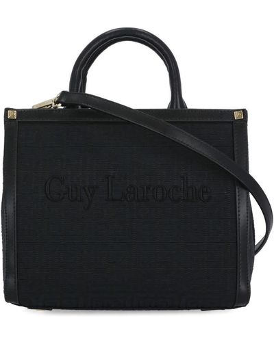 Guy Laroche Burgundy Signature Logo Canvas Leather Trim Crossbody/Shoulder  Bag