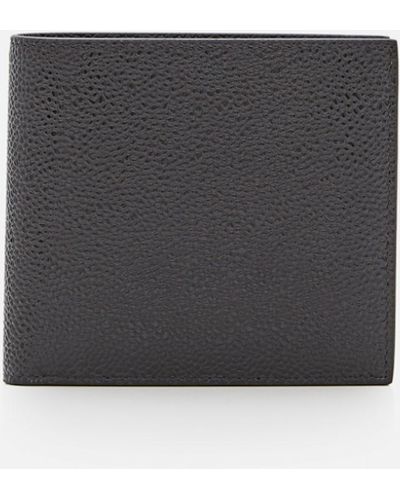 Thom Browne Leather Billfold Wallet - Gray