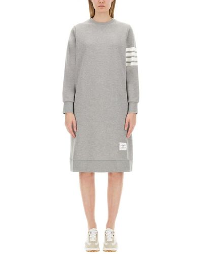 Thom Browne Cotton Dress - Grey