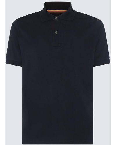 Paul Smith Navy Blue Cotton Polo Shirt