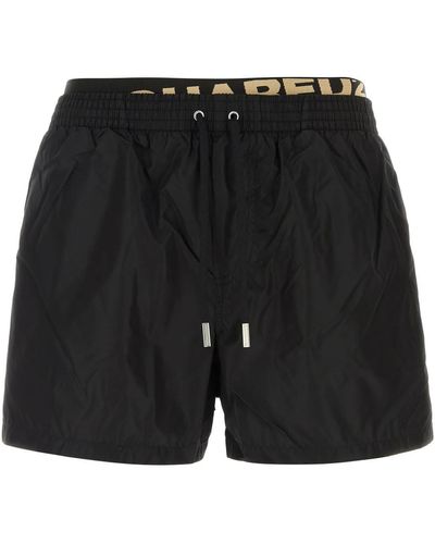 DSquared² Nylon Swimming Shorts - Black