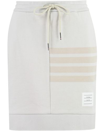 Thom Browne Cotton Mini-skirt - Grey