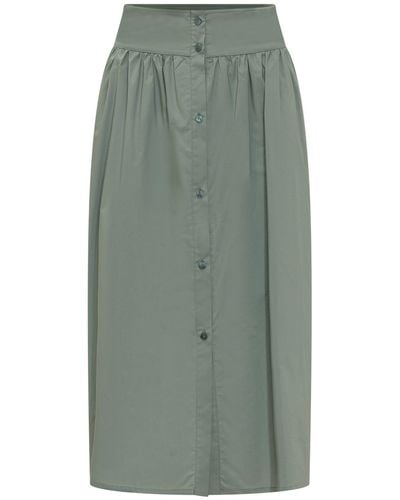 Woolrich Long Cotton Skirt - Green