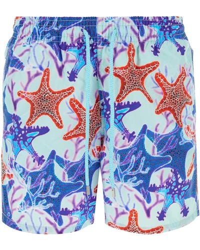 Vilebrequin Printed Nylon Swimming Shorts - Blue