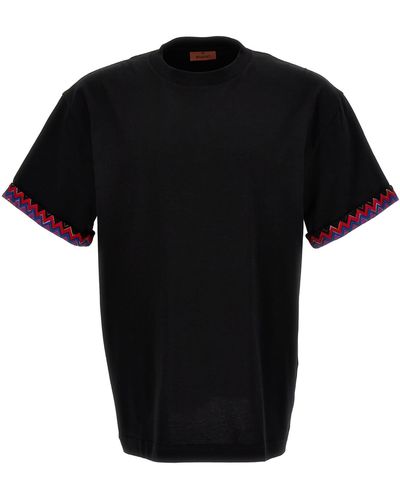 Missoni Zig Zag Detail T-shirt - Black