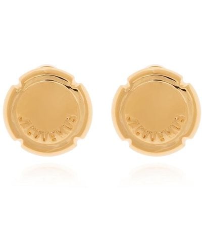Jacquemus Champagne Muselet Earrings - Natural